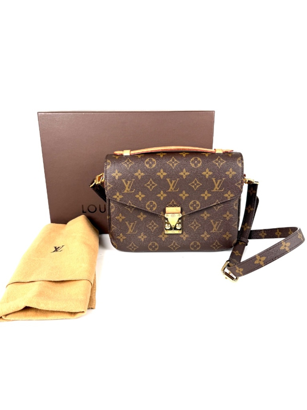 Louis Vuitton Pochette Metis Monogram Top Handle Crossbody Bag - Picture 2 of 11